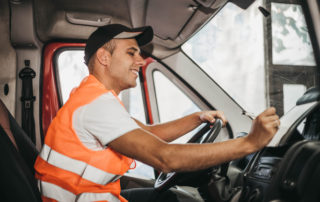 Male Courier Delivery Packages - Truck Driving Lessons